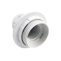 CASQUILHO E27 PVC BRANCO ROSCA