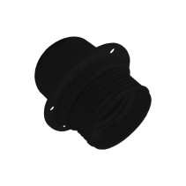 CASQUILHO E27 PVC PRETO MEIA ROSCA