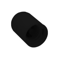 CASQUILHO E27 PVC PRETO LISO