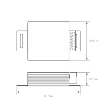CONTROLADOR RGB 12-24V 216W
