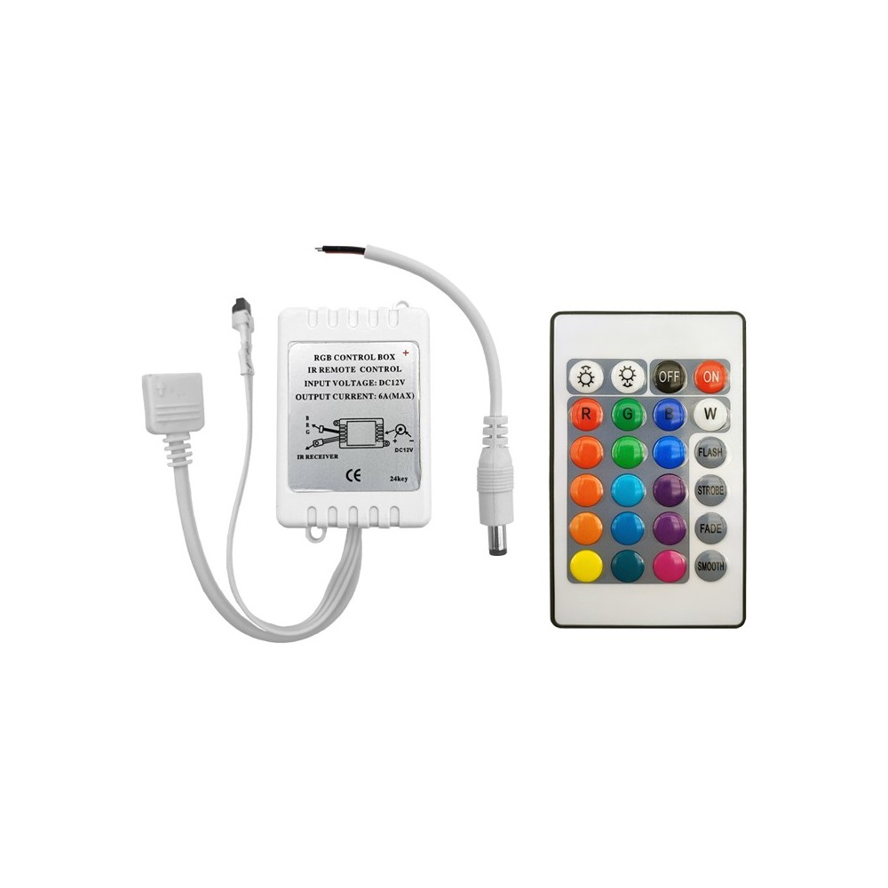 CONTROLADOR RGB INFRA. 5-24V
