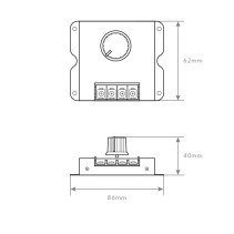 DIMMER PARA FITA LED 12-30V