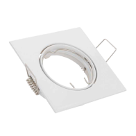 ARO GU10/MR16 QUADRADO BRANCO FIXO