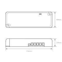TRANSFORMADOR 12V 24W 2A IP44 PARA MÓVEIS