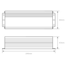 TRANSFORMADOR 12V 200W 10A IP67