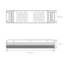 TRANSFORMADOR DIMÁVEL 12V 200W 16.70A IP20