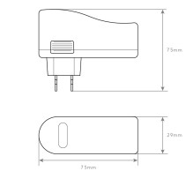 TRANSFORMADOR C/ FICHA 5V 10W 2A IP44