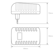 TRANSFORMADOR C/ FICHA 12V 24W 2A IP44