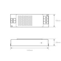 TRANSFORMADOR SLIM 24V 150W 6.25A IP20