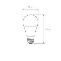LÂMPADA A70 9W 6400K EMERGÊNCIA