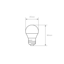 LÂMPADA G45 E27 3W 3000K