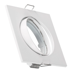 ARO GU10/MR16 QUADRADO BRANCO ORIENTÁVEL