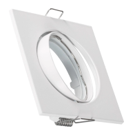 ARO GU10/MR16 QUADRADO BRANCO ORIENTÁVEL