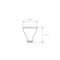 LÂMPADA GU10 7W COB PVC DIMÁVEL 4200K