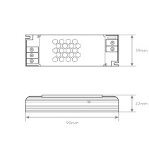 TRANSFORMADOR SLIM 12V 15W 1.25A IP20
