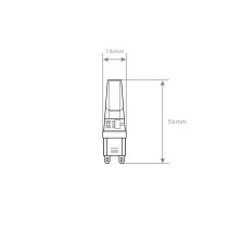 LÂMPADA G9 3W 220V COB SILICONE 6400K