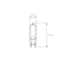 LÂMPADA G9 4W 220V COB DIMÁVEL 3000K