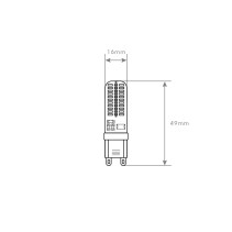 LÂMPADA G9 3W 220V SILICONE 4200K