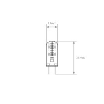 LÂMPADA G4 1.2W 12V SILICONE 6400K