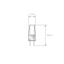 LÂMPADA G4 2W 12V COB SILICONE 6400K