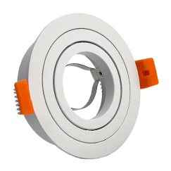 ARO GU10/MR16 PLANO REDONDO BRANCO ORIENTÁVEL