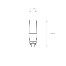 LÂMPADA PLC G24 9W 6400K