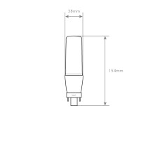 LÂMPADA PLC G24 13W 6400K