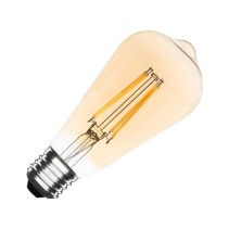 LÂMPADA ST64 E27 8W FILAMENTO ÂMBAR 2700K
