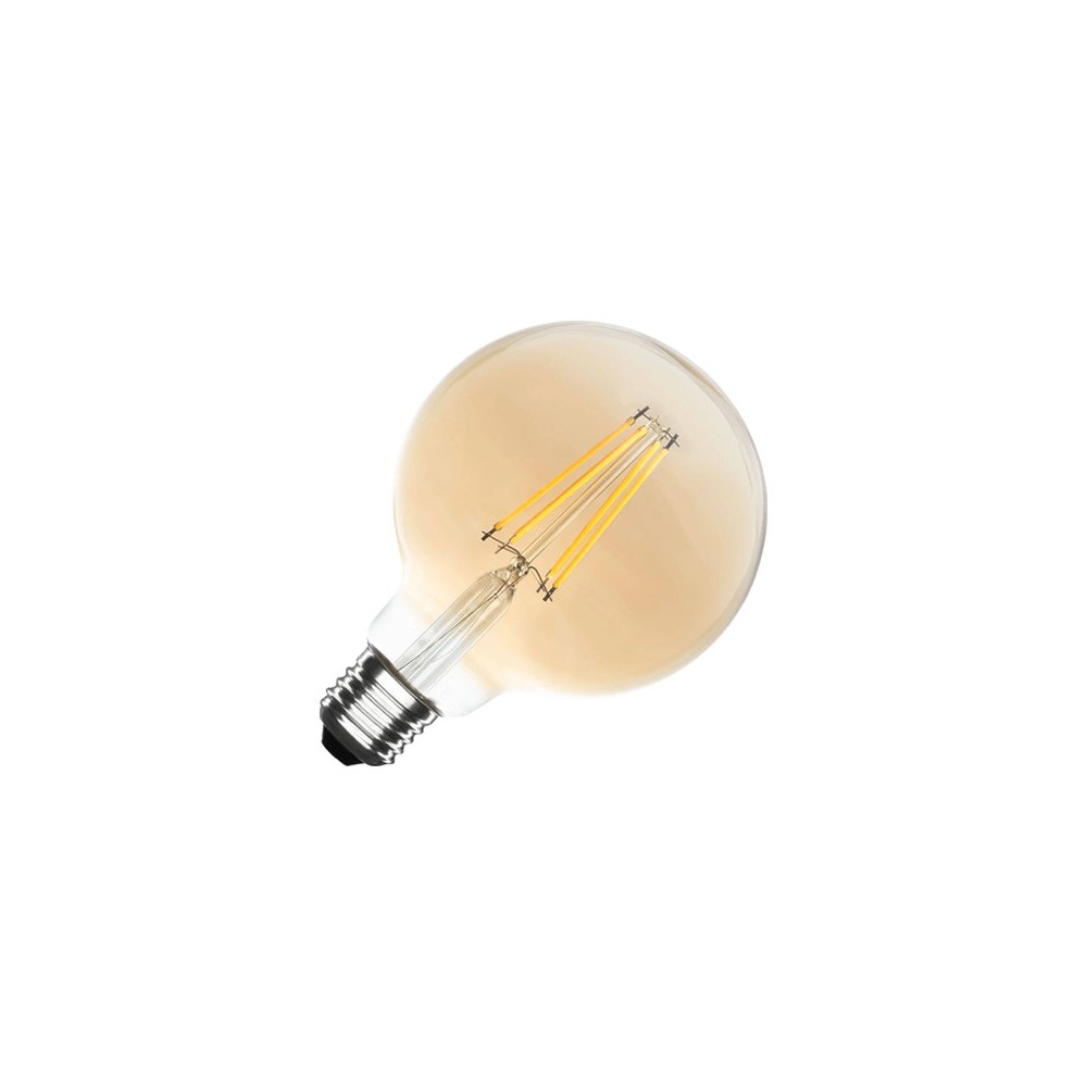 LÂMPADA G80 E27 8W FILAMENTO ÂMBAR 2700K