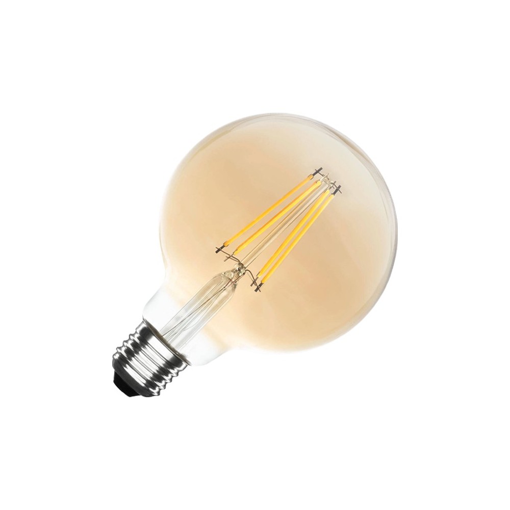 LÂMPADA G95 E27 FILAMENTO ÂMBAR 2700K
