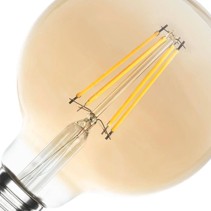 LÂMPADA G95 E27 FILAMENTO ÂMBAR 2700K