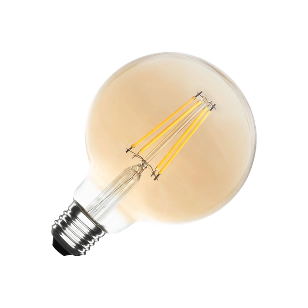 LÂMPADA G125 E27 8W FILAMENTO ÂMBAR DIMÁVEL 2700K