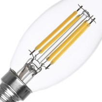 LÂMPADA C37 E14 4W FILAMENTO TRS 6400K