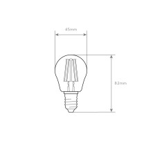 LÂMPADA G45 E14 4W FILAMENTO TRS 2700K