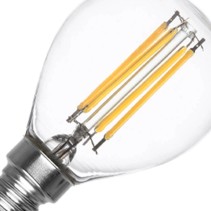 LÂMPADA G45 E14 4W FILAMENTO TRS 6400K