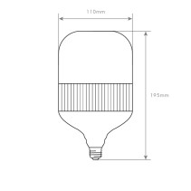 LÂMPADA E27 50W 6400K