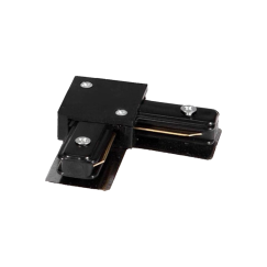 UNIÃO CANTO PARA CALHA MONOFÁSICA PRETA