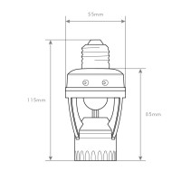 SENSOR DE MOVIMENTO COM CASQUILHO E27 IP20