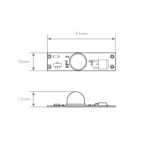 SENSOR DE MOVIMENTO PARA FITA LED 12V 3A