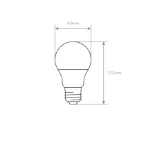 LÂMPADA A60 E27 15W 6400K LUMILIGHT