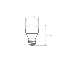 LÂMPADA G45 E27 6W 6400K LUMILIGHT