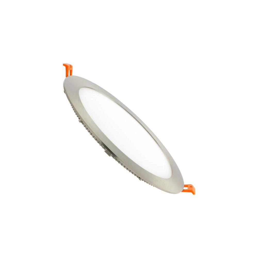 PAINEL LED EMBUTIR 9W REDONDO NÍQUEL 4200K LM