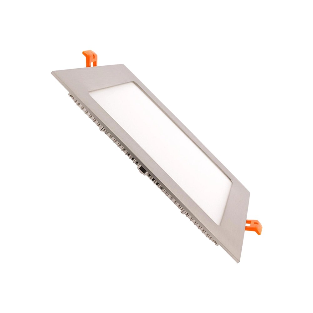 PAINEL LED EMBUTIR 12W QUADRADO NÍQUEL 4200K LM
