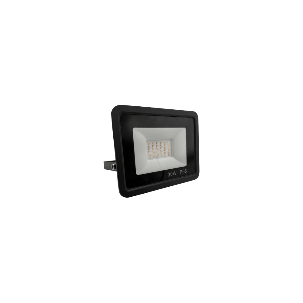 PROJETOR LED PRETO 30W 3000K LUMILIGHT