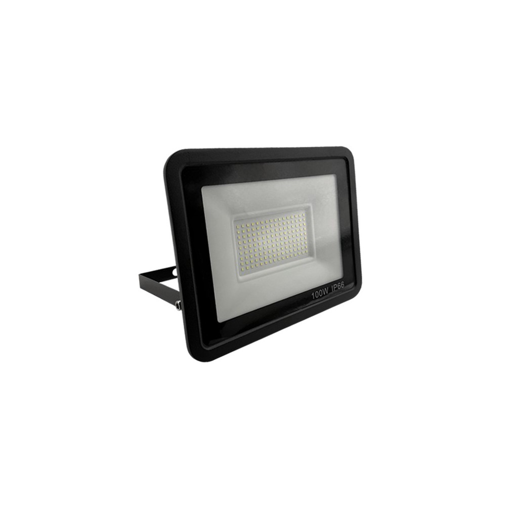 PROJETOR LED PRETO 100W 6400K LUMILIGHT