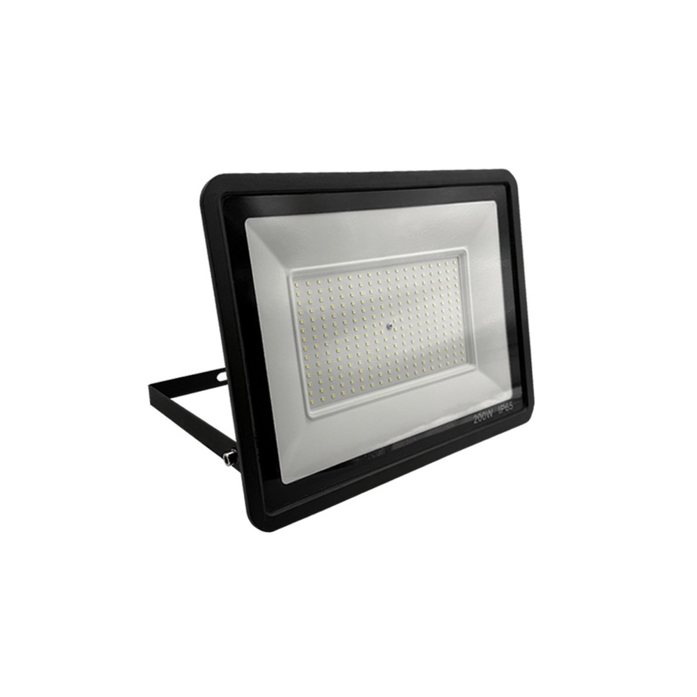 PROJETOR LED PRETO 200W 6400K LUMILIGHT