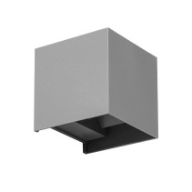 APLIQUE CUBO CINZENTO 6W 4200K