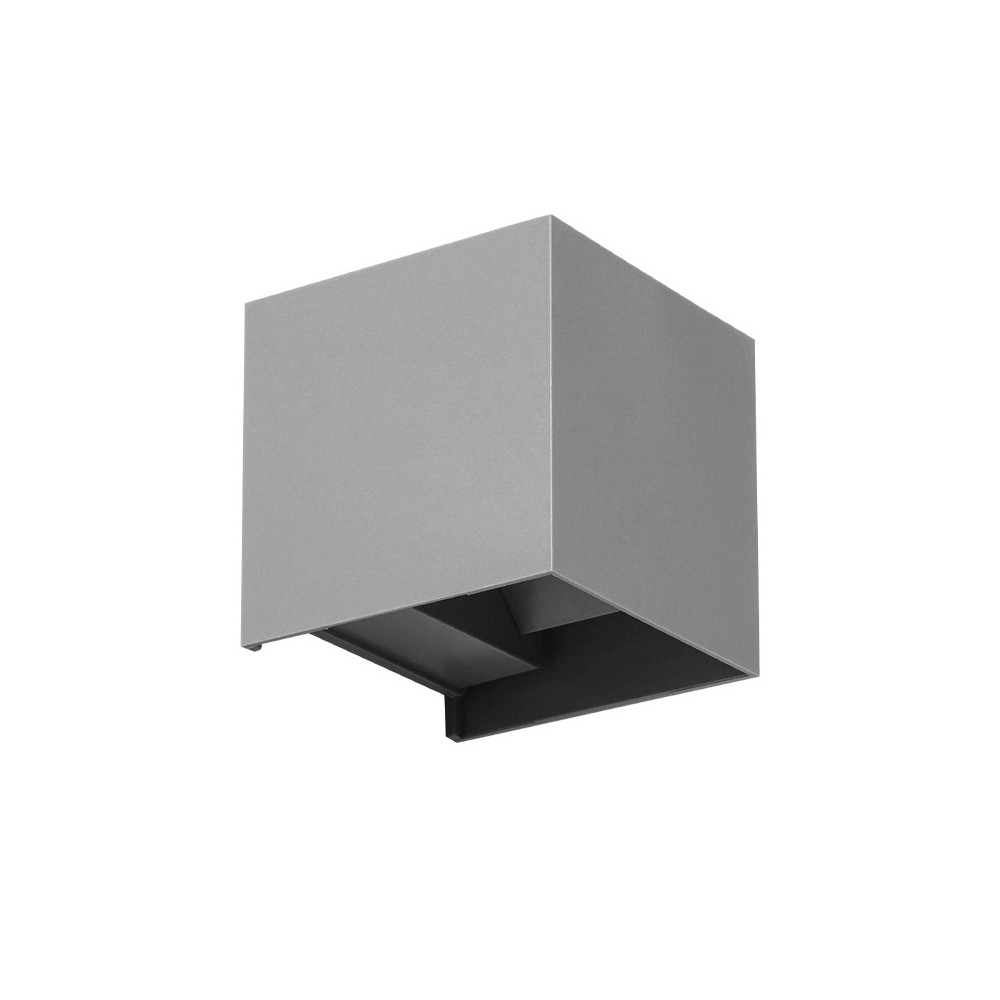 APLIQUE CUBO CINZENTO 6W 4200K