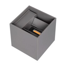 APLIQUE CUBO CINZENTO 6W 4200K