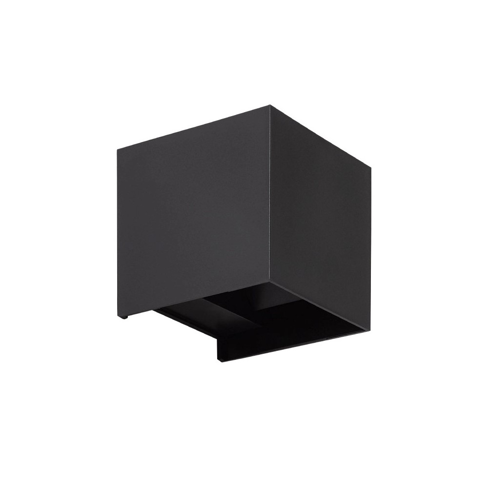 APLIQUE CUBO PRETO 6W 4200K